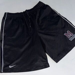 Nike Black and White Men's Athletic Shorts MANSFIELD UNIVERSITY Size L